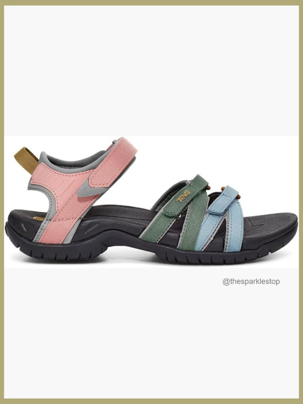 Quick-Dry Recycled Webbing Hook-Loop Sport Sandals for Hiking